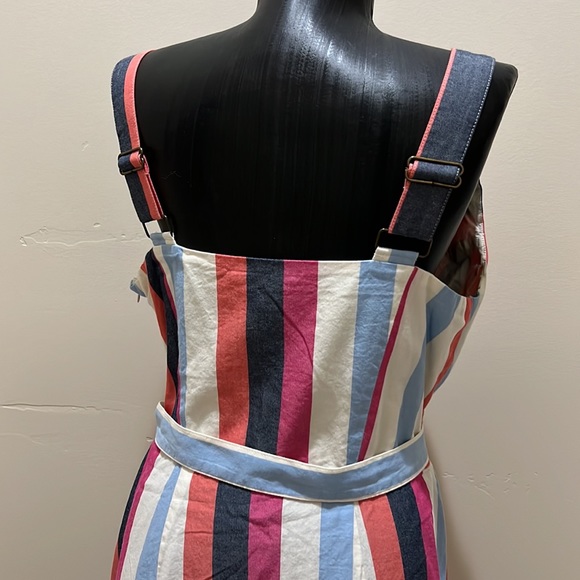 Time and true stripe front button dress size Large - Picture 5 of 7